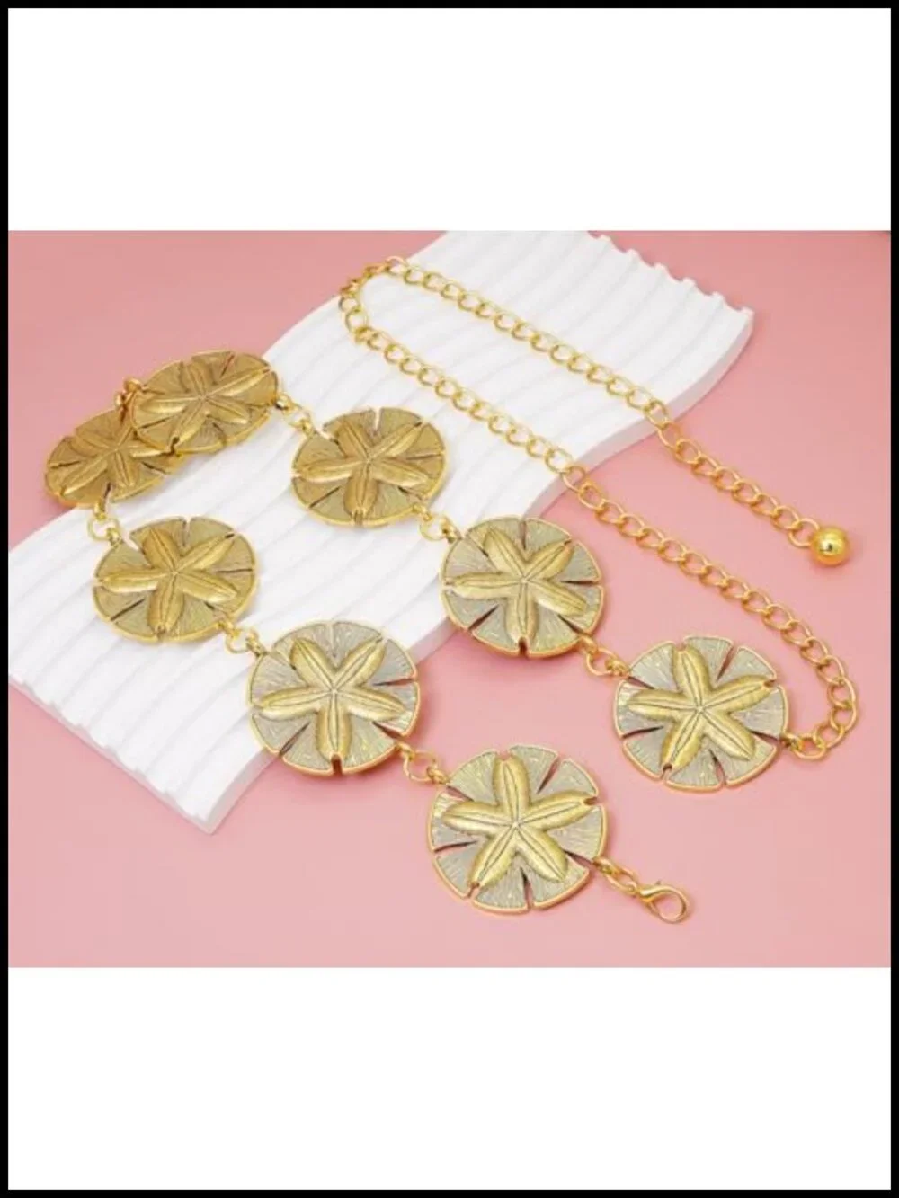 Gold Waist Chain Belt Metal Body Chain for Dresses Jeans